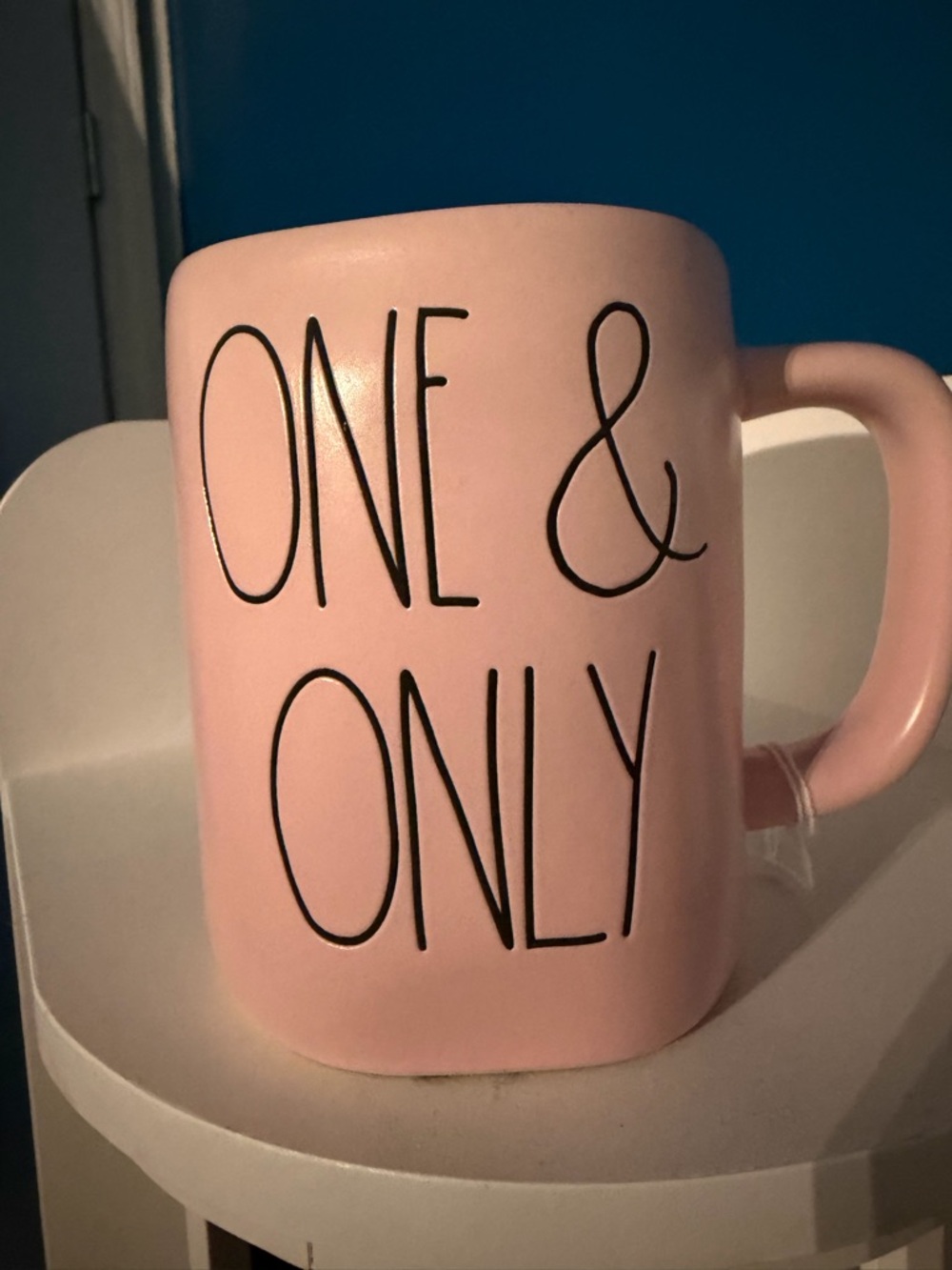 Rae Dunn - Pink "One & Only" Ceramic Coffee Mug